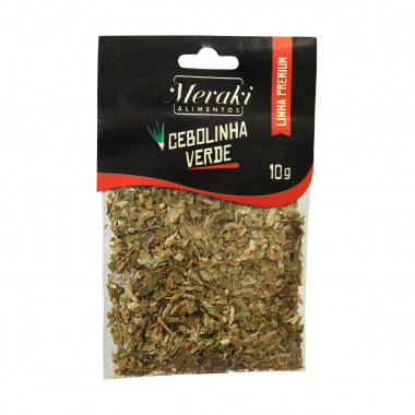 Cebolinha Verde 10g Premium - Cartela - Meraki Alimentos