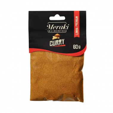 Curry 60g Premium - Cartela - Meraki Alimentos