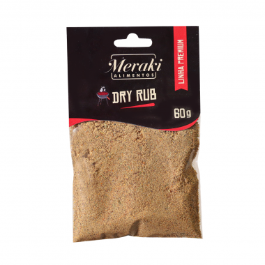 Dry Rub 60g Premium - Cartela - Meraki Alimentos