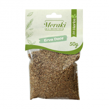 Erva Doce 50g - Cartela - Meraki Alimentos