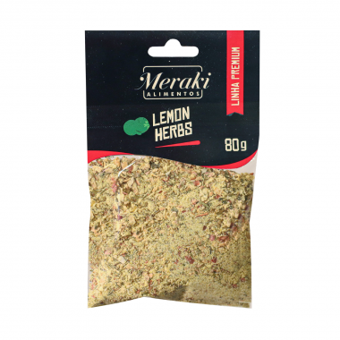 Lemon Herbs 80g  Premium - Cartela - Meraki Alimentos