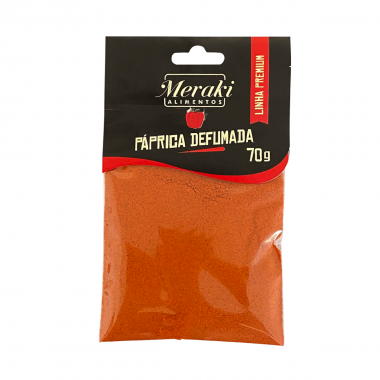 Páprica Defumada 70g Premium - Cartela - Meraki Alimentos
