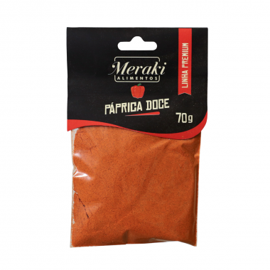 Páprica Doce 70g Premium - Cartela - Meraki Alimentos