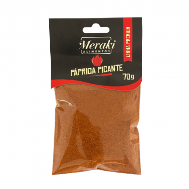 Páprica Picante 70g Premium - Cartela - Meraki Alimentos