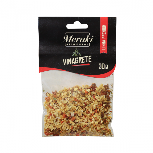 Vinagrete 30g Premium - Cartela - Meraki Alimentos