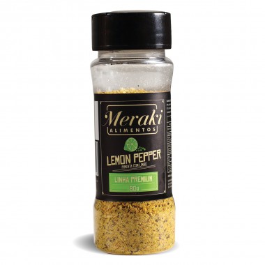 Lemon Pepper 80g Premium Pimenta com Limão Meraki Alimentos